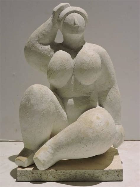 Mid 20th Century Plaster Nude Sculpture Model In The Style