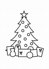 Christmas Colouring Festive Tree Print Gif sketch template