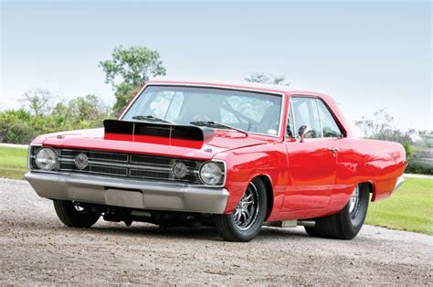 dodge dart appears ready  drag racing    visible components