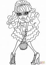 Coloring Ghoulia Dot Gorgeous Dead Pages sketch template