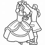 Coloring Pages Dancing Princess Prince Dance Clipart Tap Ballroom Book Clip Line Dancers Cartoon Party Kids Charming Cliparts Princes Sheets sketch template