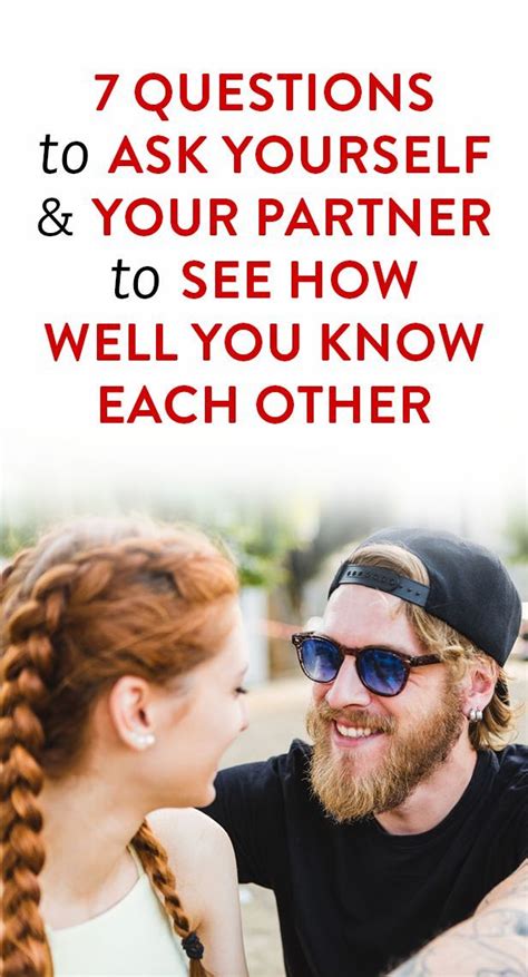 7 questions to ask yourself and your partner to see how well you know