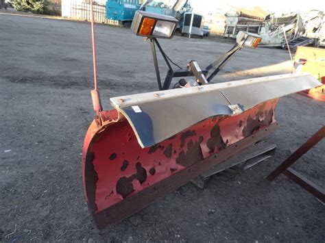 foot western unimount snow plow   auctions rogers port  weld retirement auction  bid