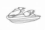 Jet Ski Boat Coloring Draw Pages Speed Seadoo Sketch Transportation Printable Drawing Drawings Drawingnow Step Rescue Print Procoloring sketch template