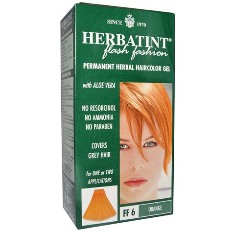 Herbatint Permanent Herbal Haircolor Gel Ff 6 Orange 4 5 Fl Oz 135