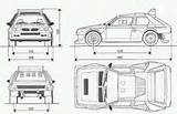 Lancia Blueprints Stratos sketch template