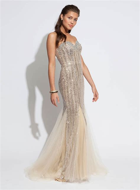 sequin jovani strapless gown prom dresses jovani dresses prom designs