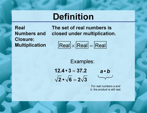 definition closure property topics real numbers  closure