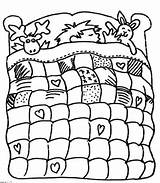 Coloring Quilt Pages Bed Boy Motifs Various Beautiful sketch template