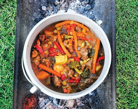 spicy beef potjie caravan outdoor life magazine