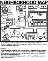 Map Neighborhood Teaching Kids Skills Crayola Maps Visitar sketch template