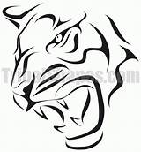 Tribal Lion Tiger Decal Tigre Animals Animal Vinyl Tattoo Drawings Tattoos Dibujos Tribales Designs Animaux Choose Board sketch template