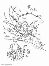 Coloring Pages Fairy Flower Disney Printable Fairies sketch template