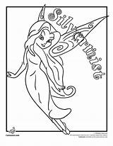 Coloring Pages Disney Silvermist Fairies Fairy Beautifull Tinkerbell sketch template