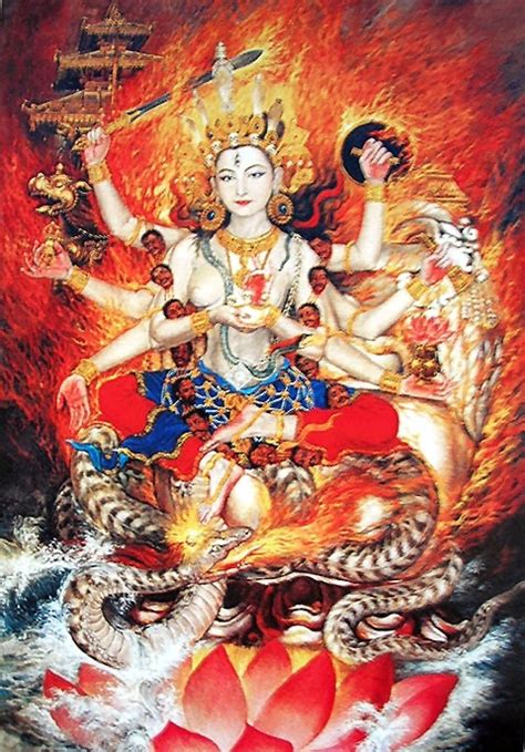 hindu goddess paubha hindu art kali goddess hindu deities