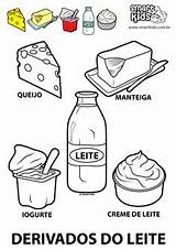 Leite Derivados Alimentos Queijo Roda Educação Iogurte Alimentação Worksheets Math Smartkids Acessar Saudáveis Tes sketch template