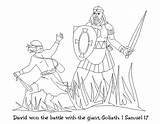 David Coloring Saul King Goliath Jonathan Battle Story Won Pages Color Getcolorings Printable Netart Print sketch template