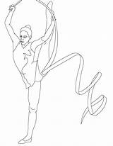 Gymnastics Coloring Printable Pages Getdrawings sketch template