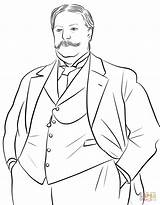 Coloring William Penn Howard Taft Template sketch template