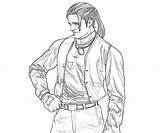 King Fighters Garcia Robert Coloring Pages Action Another sketch template