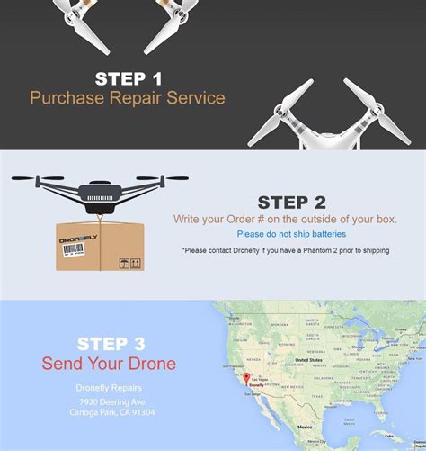 drone repair dji phantom repair service dronefly