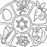 Seder Passover Plate Coloring Food Clipart Pages Meal Drawing Kids Printable Fun Surfnetkids Sheets Crafts Activities Printables Activity Jewish Color sketch template