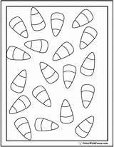 Candy Corn Coloring Pages Printable Color Trinity Template Thanksgiving Print Colorwithfuzzy sketch template