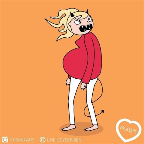 30 photos hilarious cartoons that depict real pregnancy and motherhood