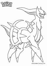 Arceus Pokemon Pages Coloring Template sketch template