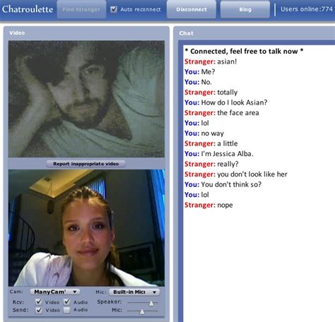 Image Detail For Jessica Alba On Chatroulette Humor Rather You Like