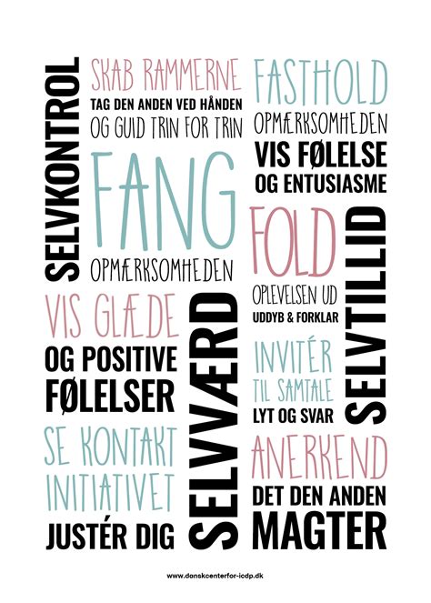 plakat ord dansk center  icdp