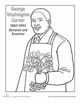 Washington Coloring Carver George Pages Printable Booker Worksheets History Color Activities Worksheet Month Grade Choose Board First Print Getcolorings African sketch template