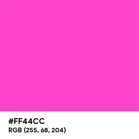 neon pink color hex code  ffcc