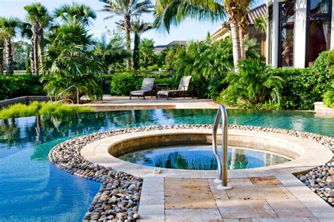 upscale backyard outdoor  ground swimming pools
