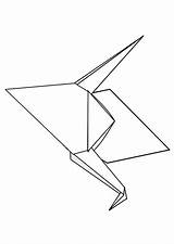 Origami Coloring Edupics 750px 22kb sketch template
