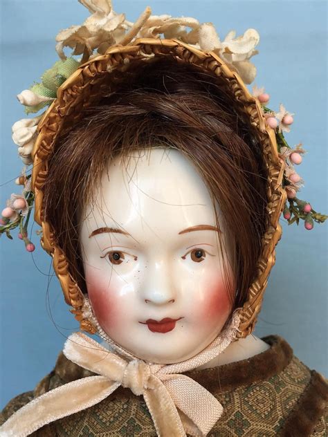 Early Antique China Head Doll Circa 1850 Made By Schlaggenwald China