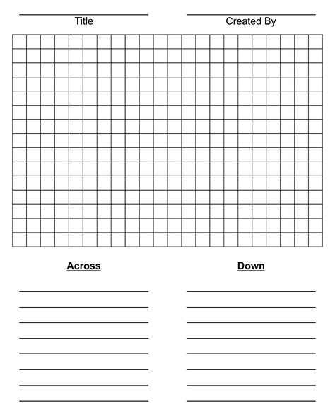 blank word search template