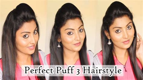 Quick And Easy Perfect Puff 3 Different Type Of Hairstyle In Tamil