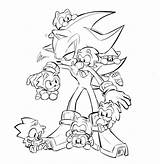 Sonadow Hedgehog sketch template