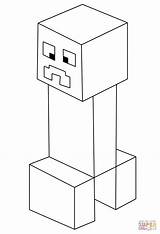 Minecraft Creeper Coloring Pages Color Online Print sketch template