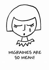 Migraine sketch template