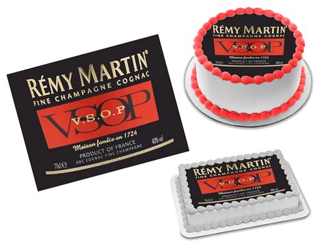 remy martin cognac vsop liquor label edible image icing frosting sheet sweet custom creations