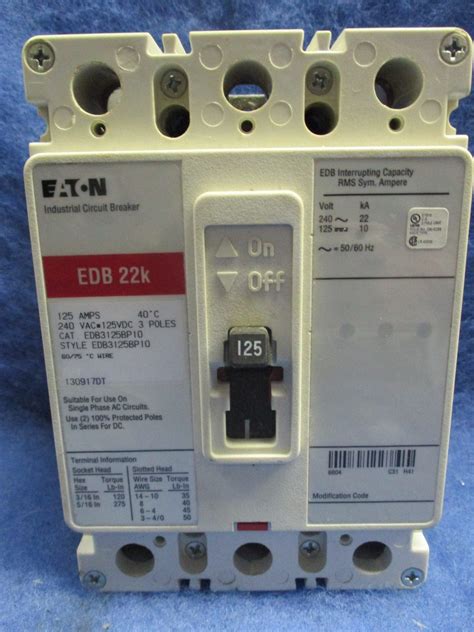 eaton edbbp  amp  pole circuit breaker  year warranty ebay