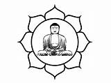 Buddhism sketch template