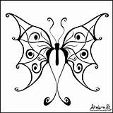 Butterfly Tribal Tattoo Designs Drawing Drawings Tattoos Deviantart Draw Unique 2000 Getdrawings Clipart Dragon Size Library sketch template