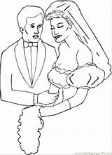 Coloring Bride Groom Loves Coloringpages101 Relationship Colouring sketch template