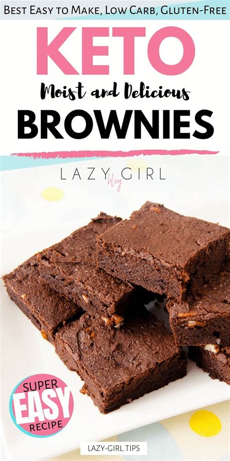 Easy Low Carb Keto Brownies Recipe Ketogenic Desserts