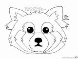 Red Panda Draw Coloring Pages Printable Kids sketch template