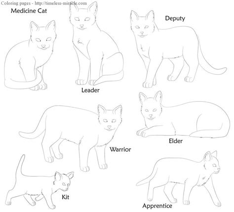 warrior cat coloring pages timeless miraclecom