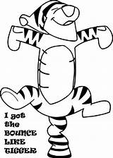 Tigger Bounce Wecoloringpage sketch template